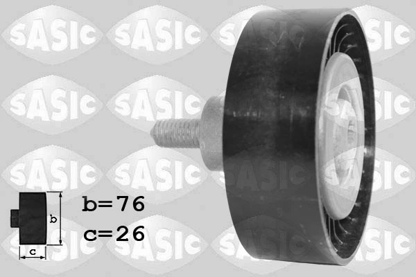 Deflection/Guide Pulley, V-ribbed belt