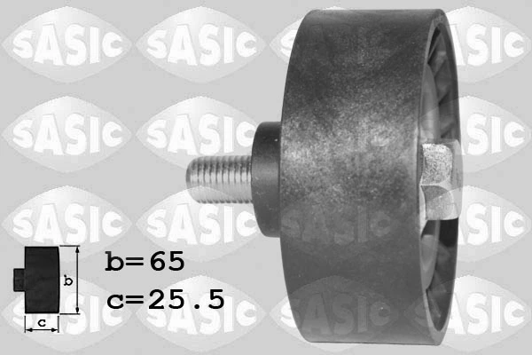 Deflection/Guide Pulley, V-ribbed belt