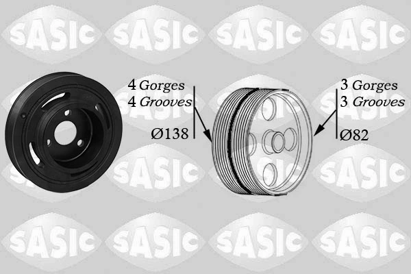 Belt Pulley, crankshaft
