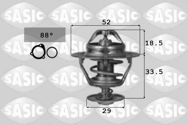 Thermostat, coolant