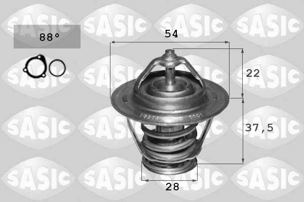 Thermostat, coolant
