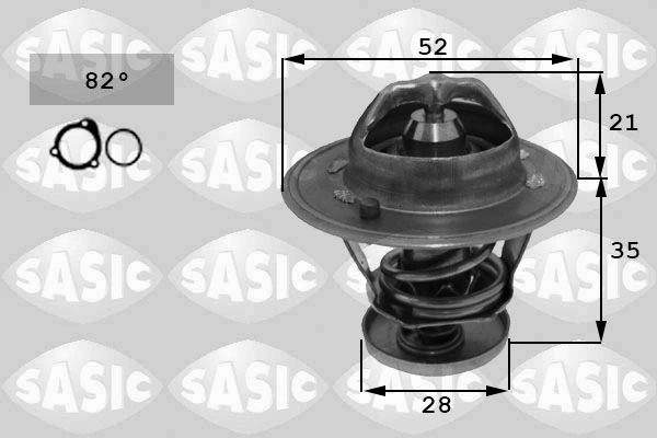 Thermostat, coolant