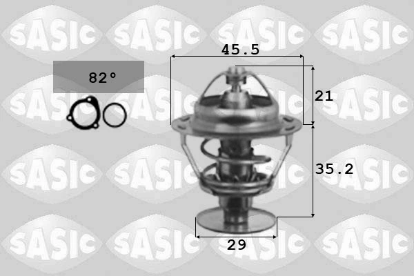 Thermostat, coolant