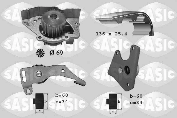 Water Pump & Timing Belt Kit