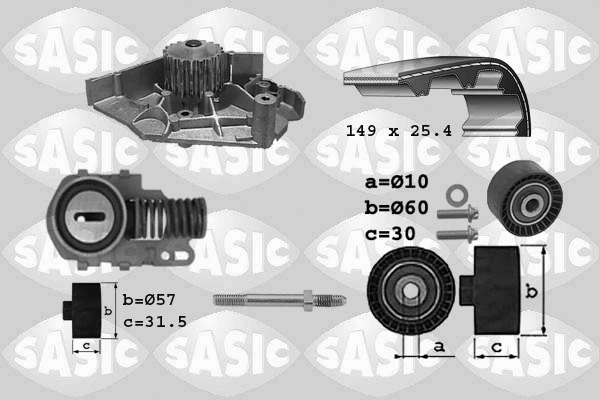 Water Pump & Timing Belt Kit