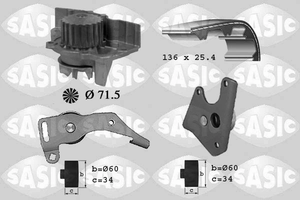 Water Pump & Timing Belt Kit