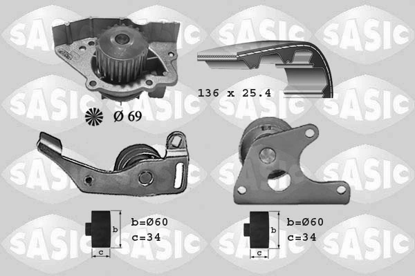 Water Pump & Timing Belt Kit