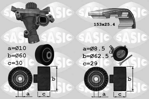 Water Pump & Timing Belt Kit