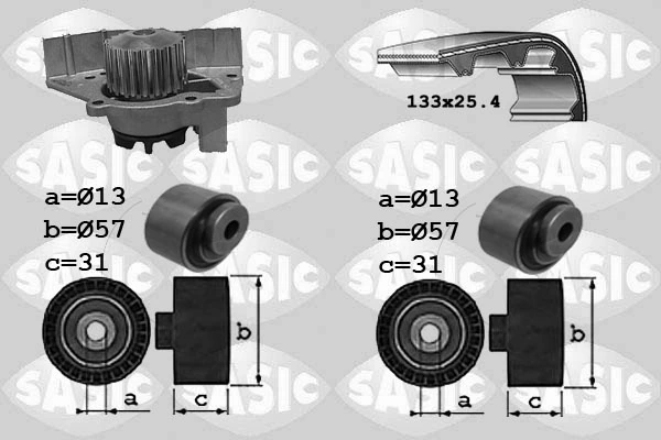 Water Pump & Timing Belt Kit