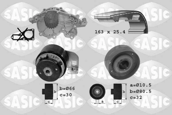 Water Pump & Timing Belt Kit