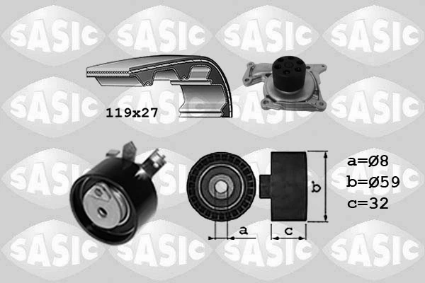 Water Pump & Timing Belt Kit