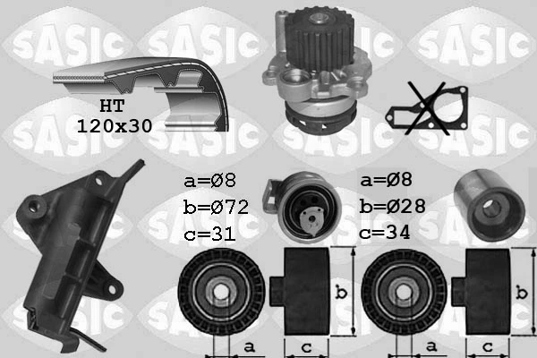 Water Pump & Timing Belt Kit