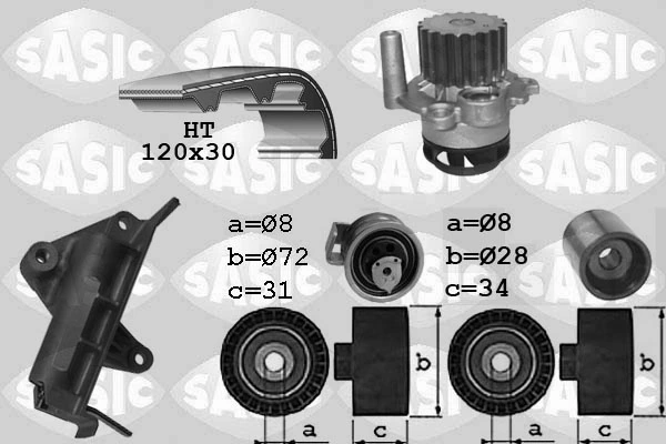 Water Pump & Timing Belt Kit