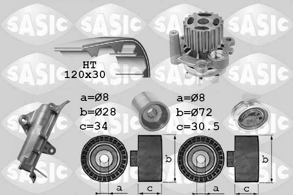 Water Pump & Timing Belt Kit