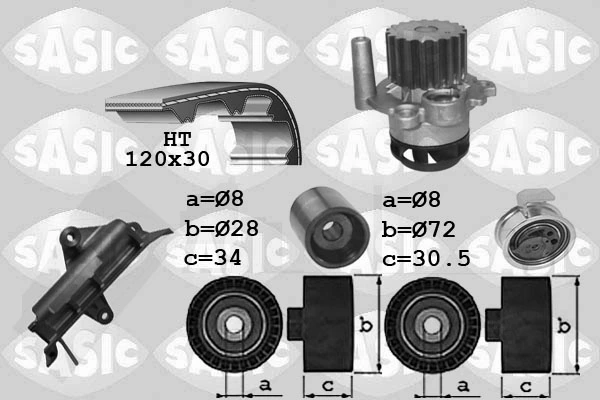 Water Pump & Timing Belt Kit