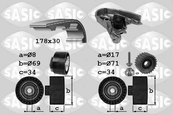 Water Pump & Timing Belt Kit