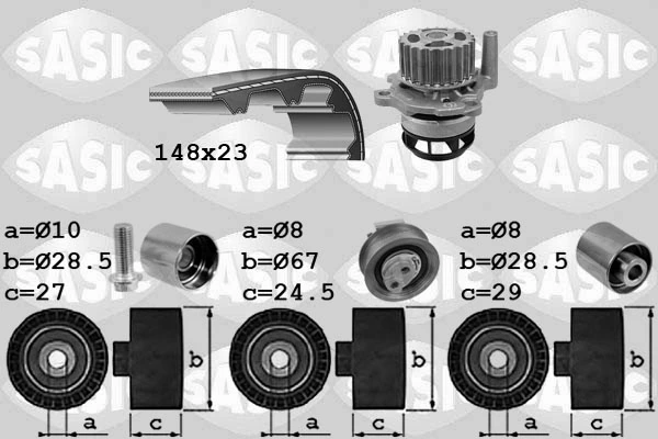 Water Pump & Timing Belt Kit