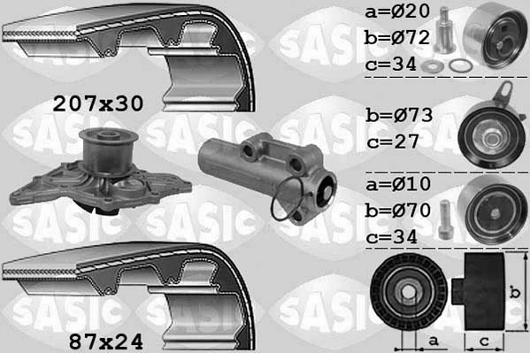 Water Pump & Timing Belt Kit