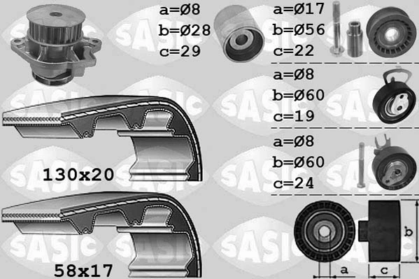 Water Pump & Timing Belt Kit