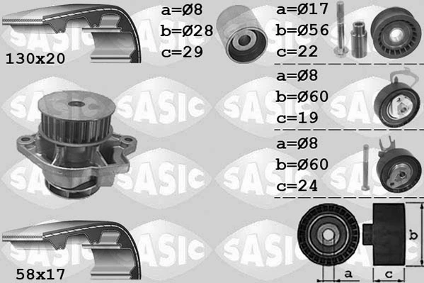 Water Pump & Timing Belt Kit