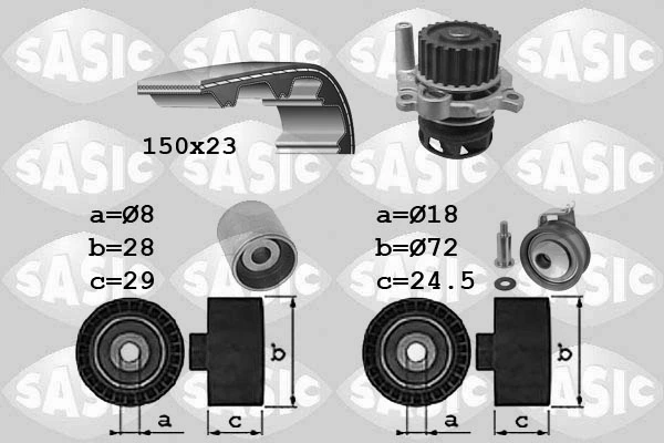 Water Pump & Timing Belt Kit