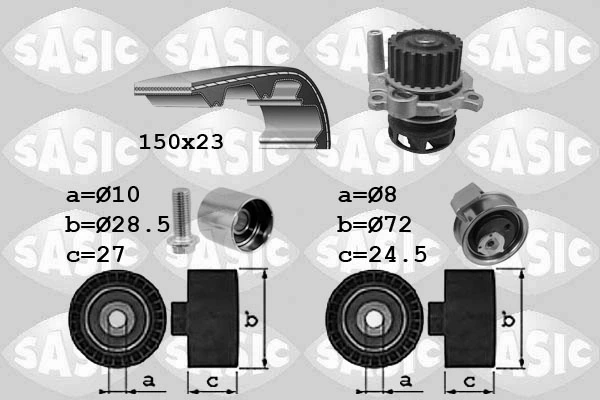 Water Pump & Timing Belt Kit