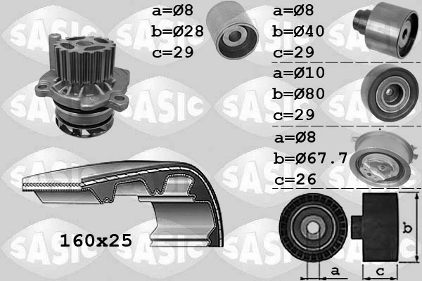 Water Pump & Timing Belt Kit