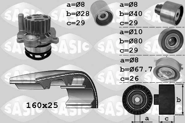 Water Pump & Timing Belt Kit