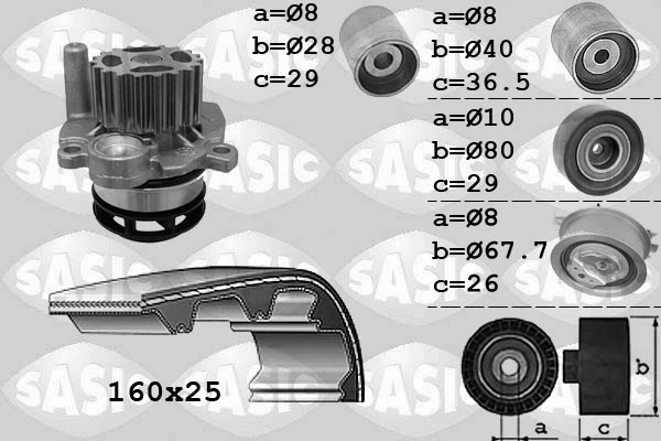Water Pump & Timing Belt Kit