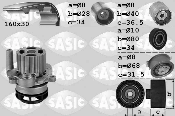Water Pump & Timing Belt Kit