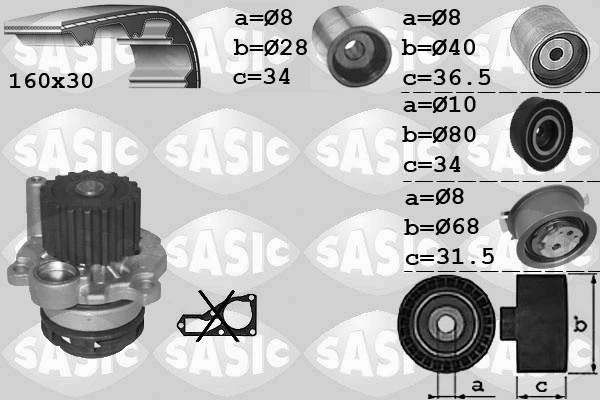 Water Pump & Timing Belt Kit