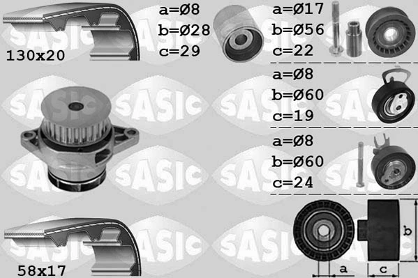 Water Pump & Timing Belt Kit