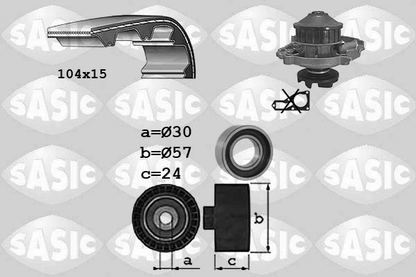 Water Pump & Timing Belt Kit