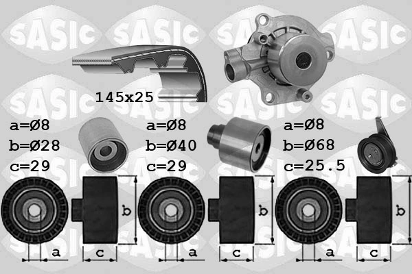 Water Pump & Timing Belt Kit