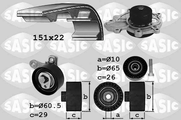 Water Pump & Timing Belt Kit