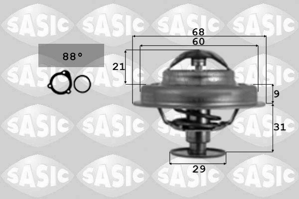 Thermostat, coolant