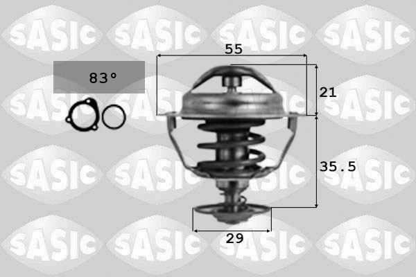 Thermostat, coolant