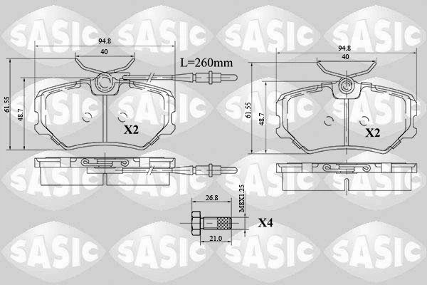 Brake Pad Set, disc brake