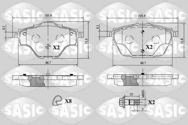 Brake Pad Set, disc brake