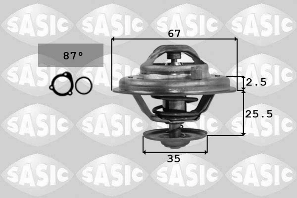 Thermostat, coolant