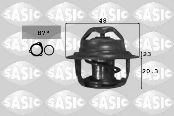 Thermostat, coolant