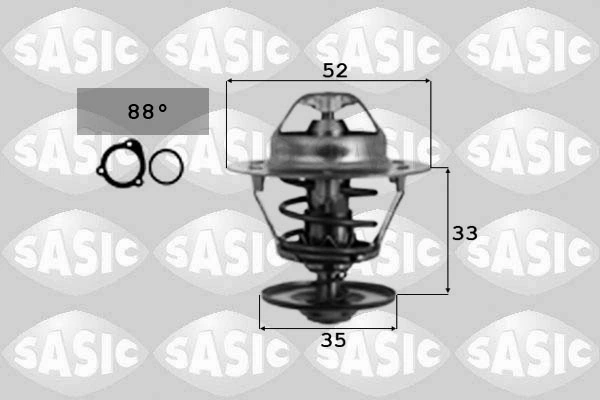 Thermostat, coolant