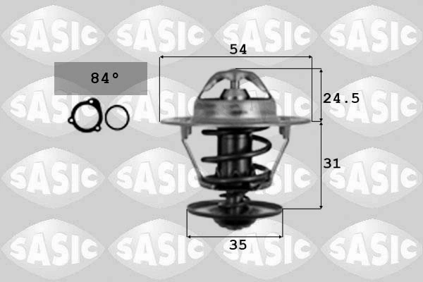 Thermostat, coolant