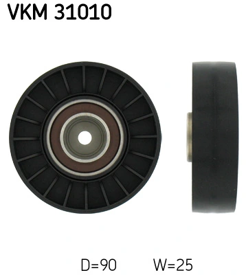 Deflection/Guide Pulley, V-ribbed belt