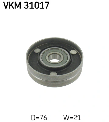Deflection/Guide Pulley, V-ribbed belt