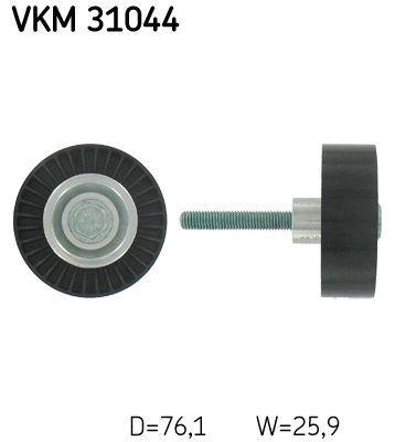 Deflection/Guide Pulley, V-ribbed belt