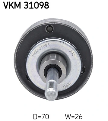 Deflection/Guide Pulley, V-ribbed belt