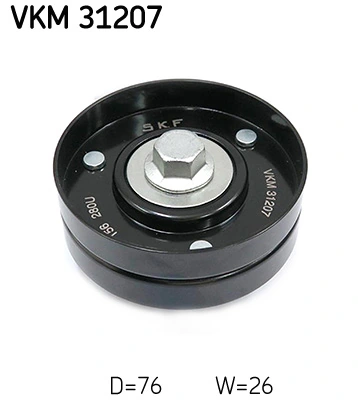 Deflection/Guide Pulley, V-ribbed belt