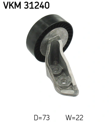 Deflection/Guide Pulley, V-ribbed belt