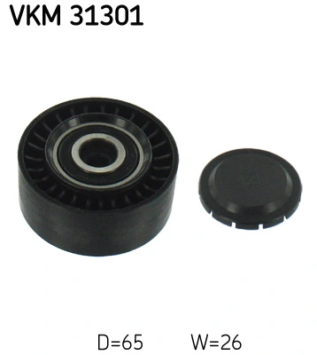 Deflection/Guide Pulley, V-ribbed belt